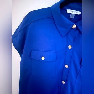 Cable & Gauge Blue Blouse Size M